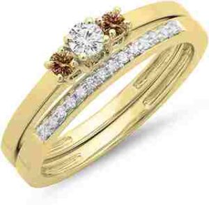 Bridal Engagement 3 Stone Ring