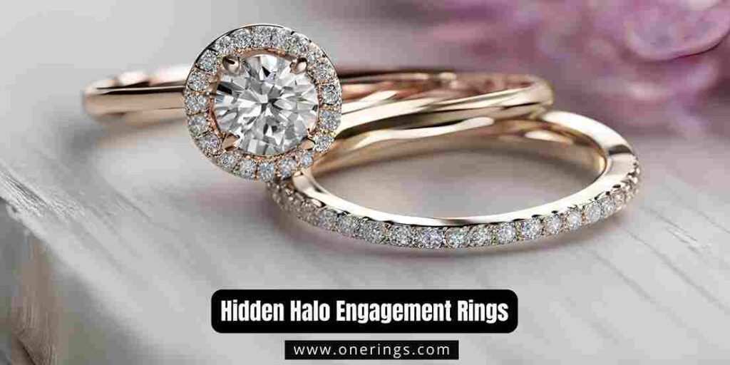 Hidden Halo Engagement Ring