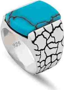 Men’s Sterling Silver Statement Ring