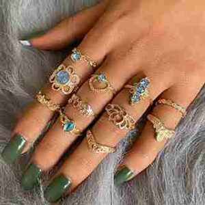 Vintage Silver Knuckle Rings Set