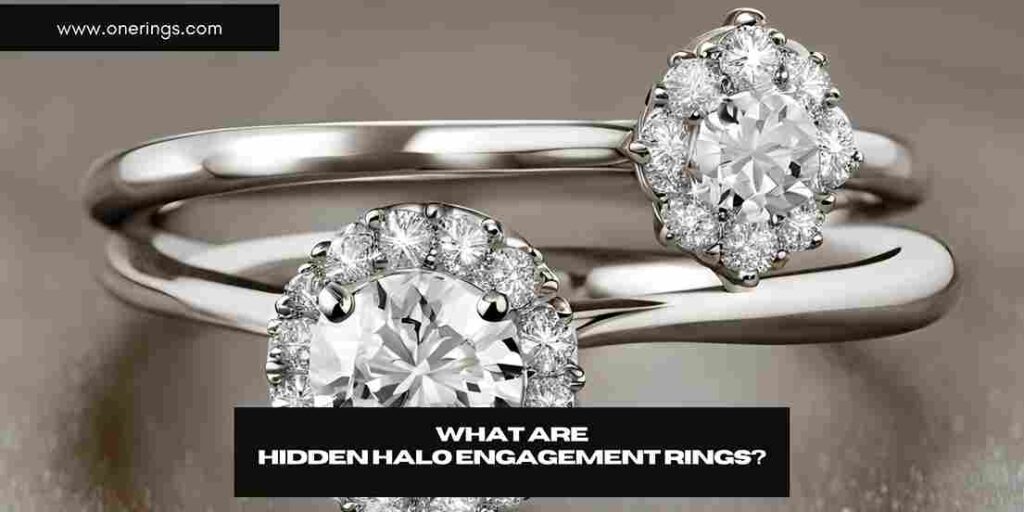 What is a hidden halo engagement ring