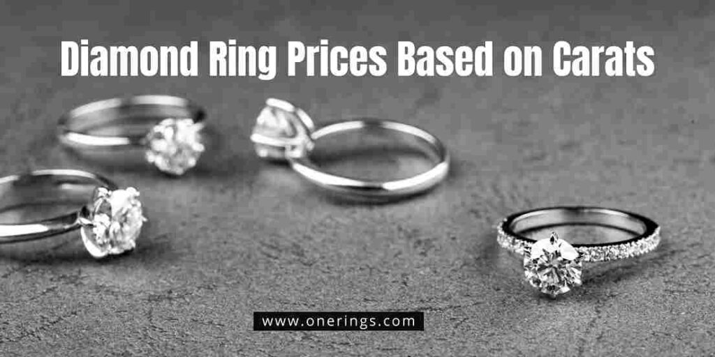 carats based diamond rings prices