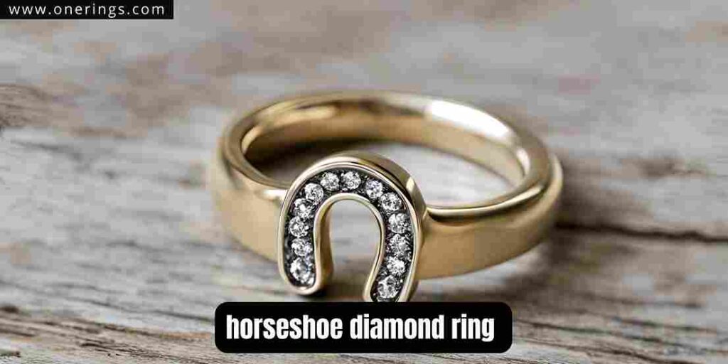 horseshoe diamond rings